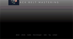 Desktop Screenshot of blackbeltmastering.com