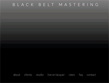 Tablet Screenshot of blackbeltmastering.com